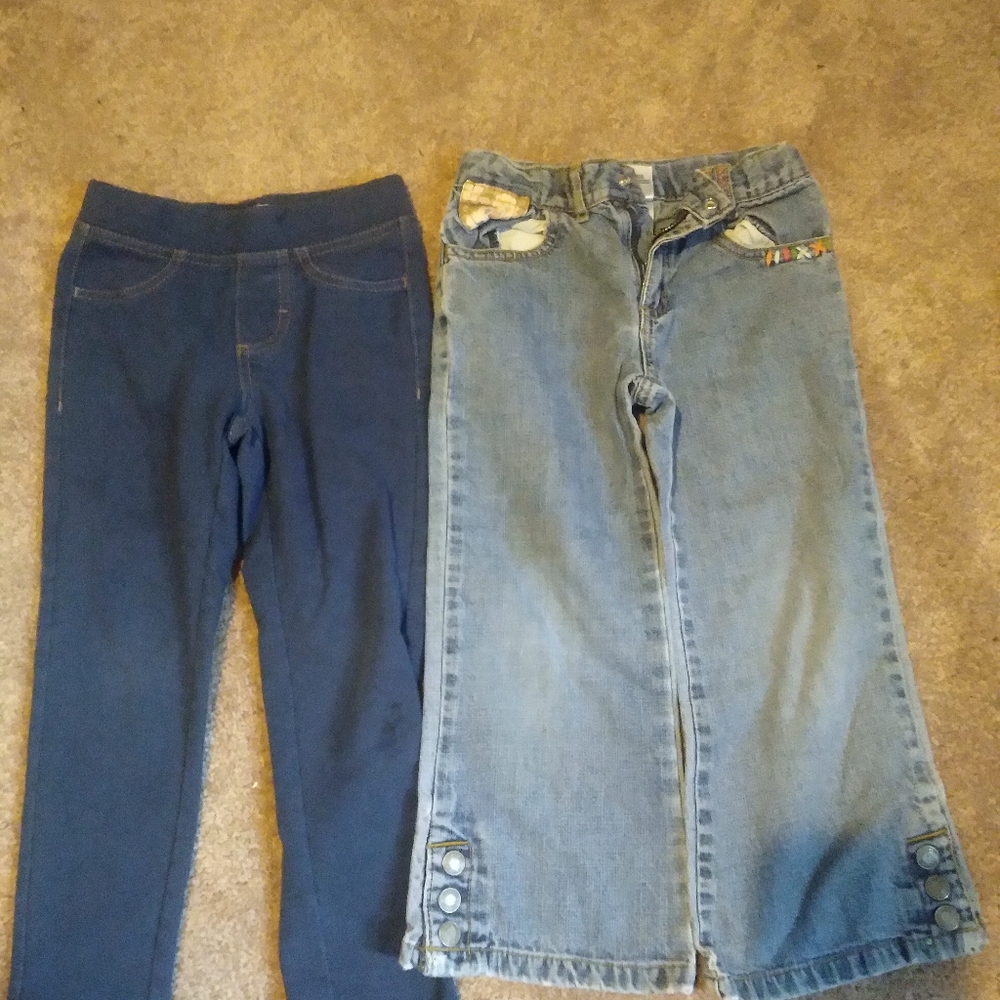 Little girls blue jeans size 4t